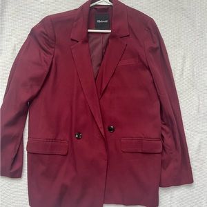 Wine red/burgundy oversized blazer